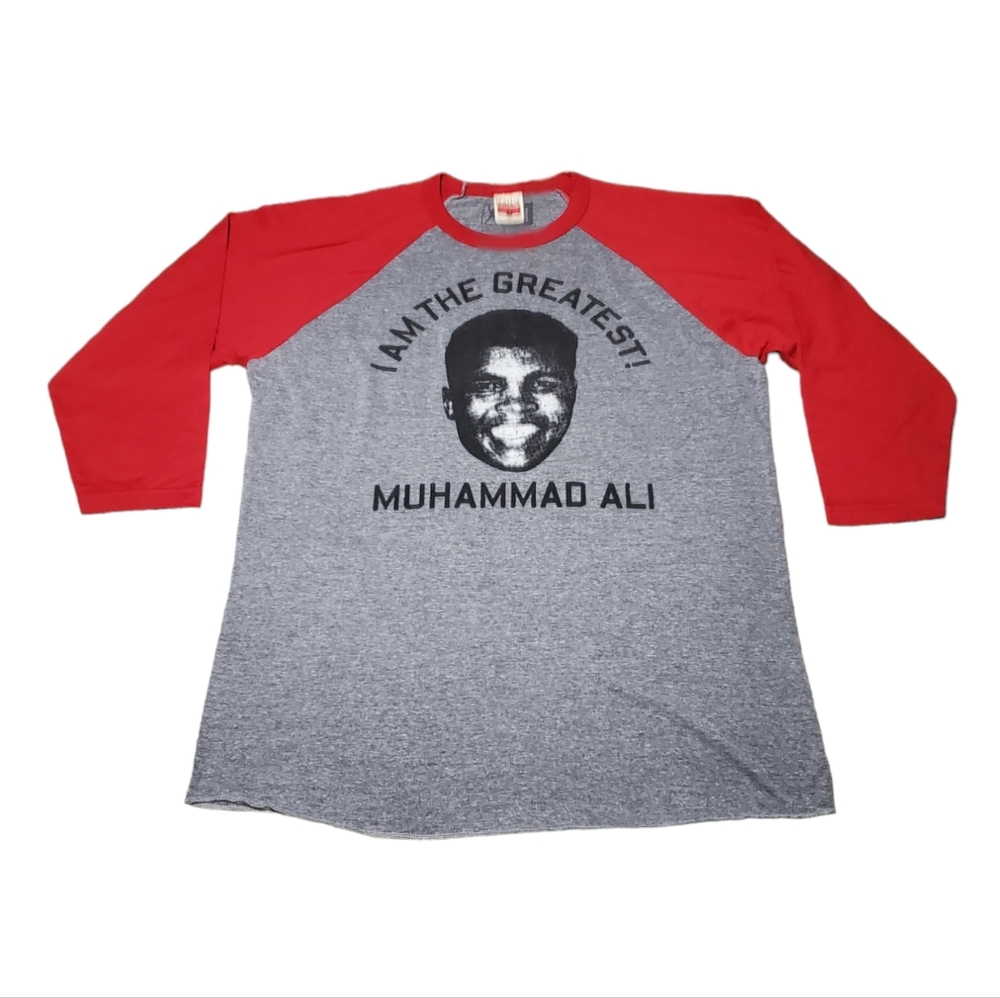 Old School Homage Muhammad Ali I Am The Greatest! 3/4 Sleeve Raglan